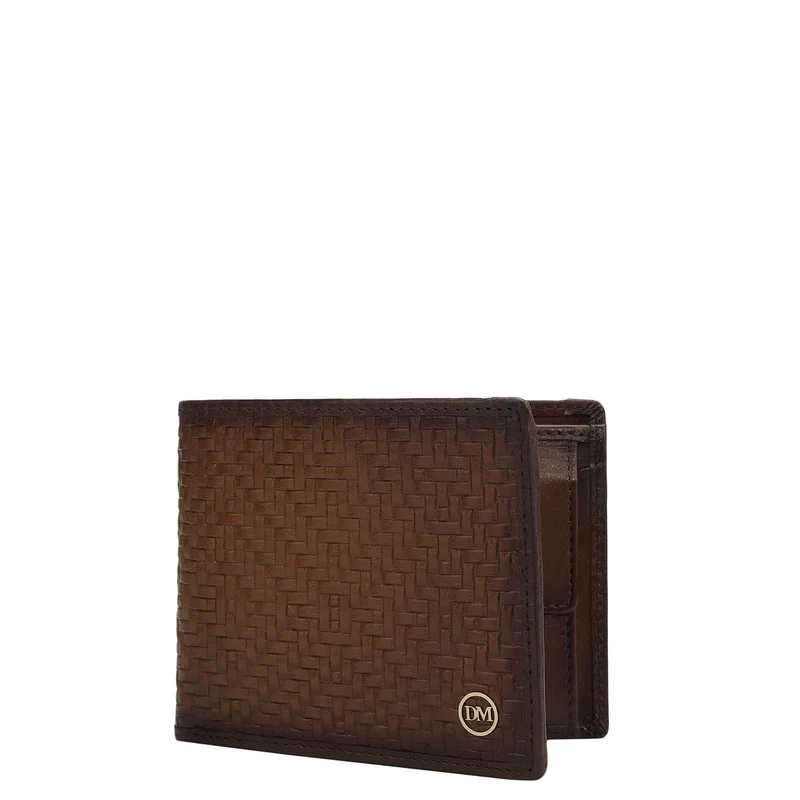 Da Milano Cognac Bifold Leather Mens Wallet